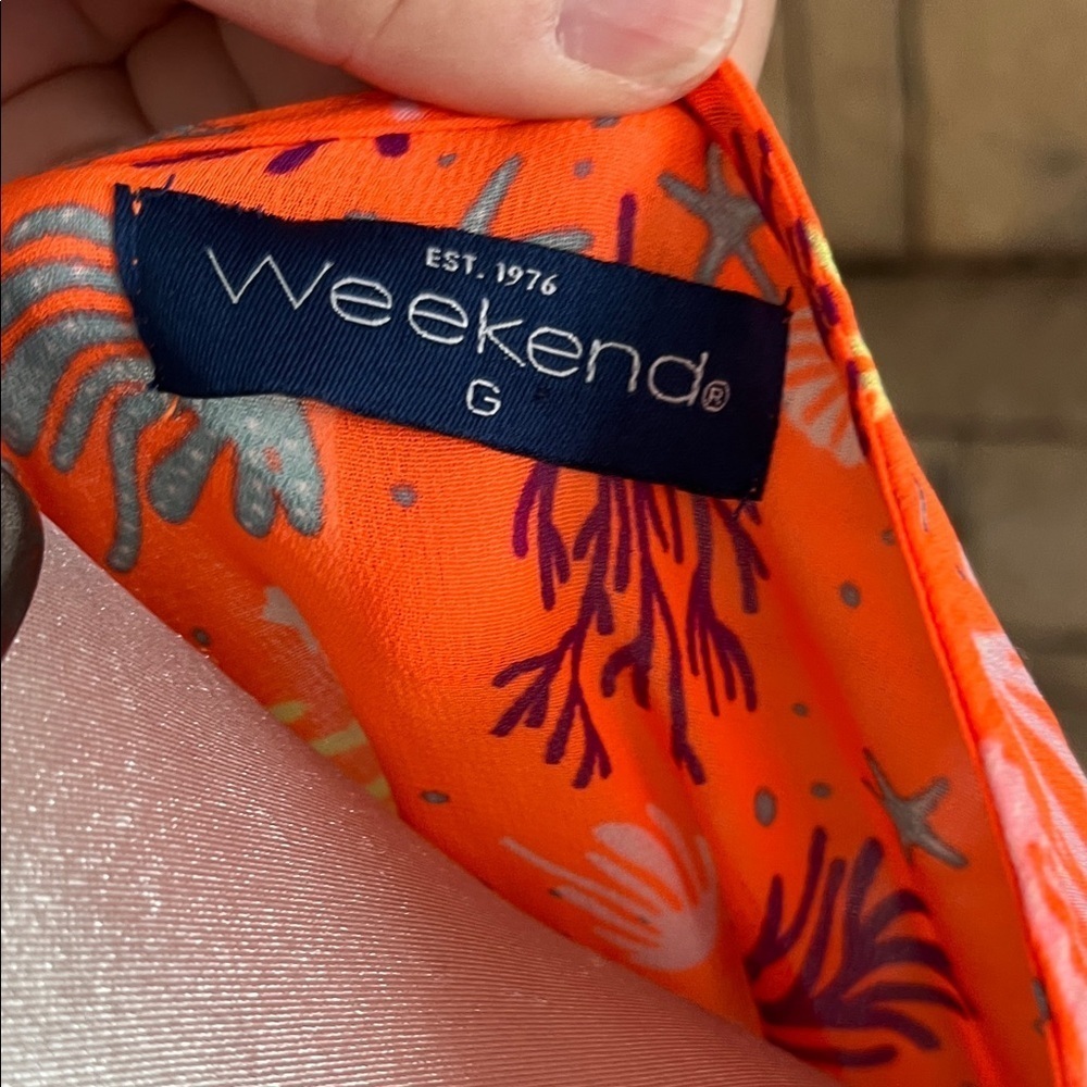 Vibrant Orange Floral Swim Cover-Up Weekend - Picture 4 of 5